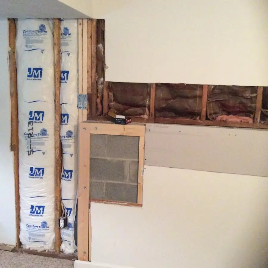 Wall insulation replacement during Odor Removal & Deodorization in Pass Christian